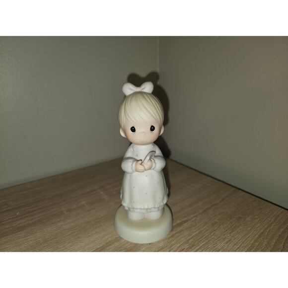 1989 Precious Moments "The Good Lord Always Delivers" 523453 Porecelain Figurine - Picture 1 of 5